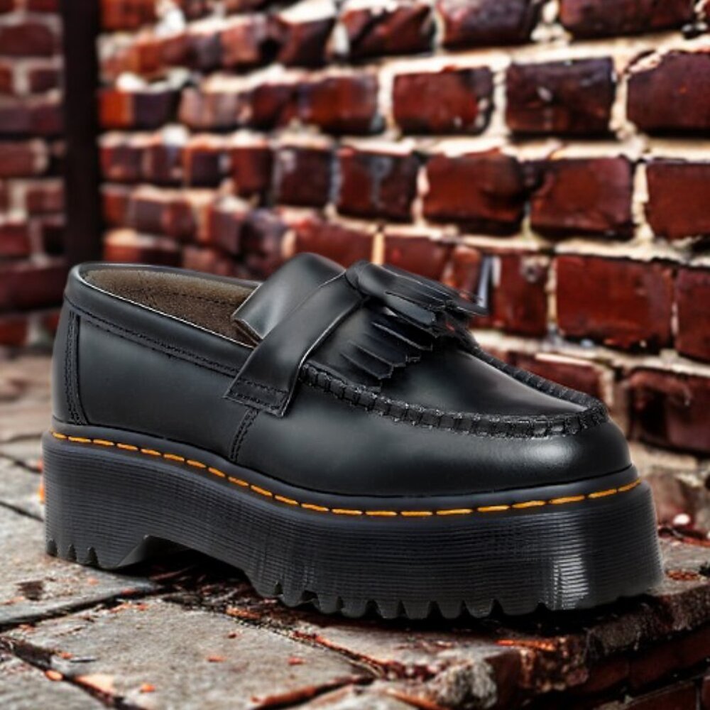 Size US 7 | Brand New Dr. Martens | Adrian Quad Platform Loafers